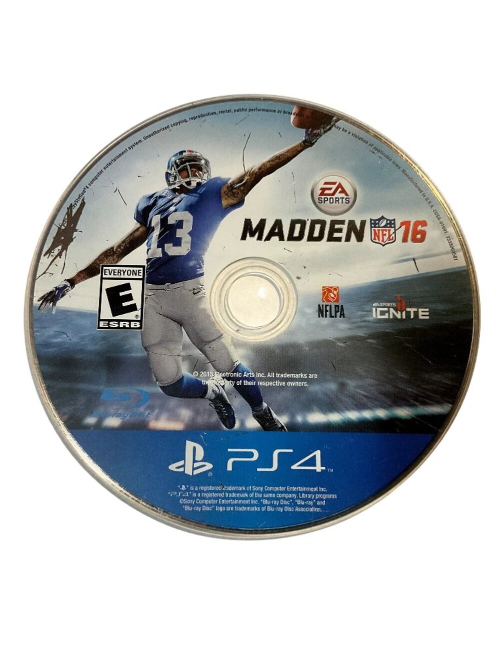 Madden 16 PS4 Playstation 4 Disc Only Untested No Box